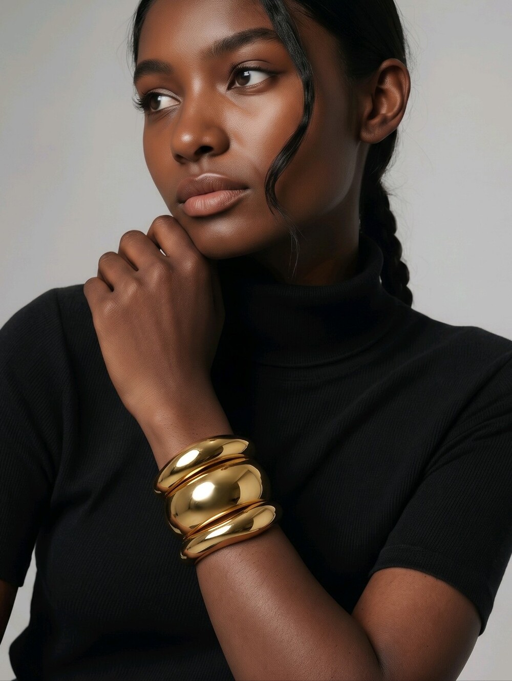 Mayamar Luna Gold Bangle Set of 3 & Gift Bag